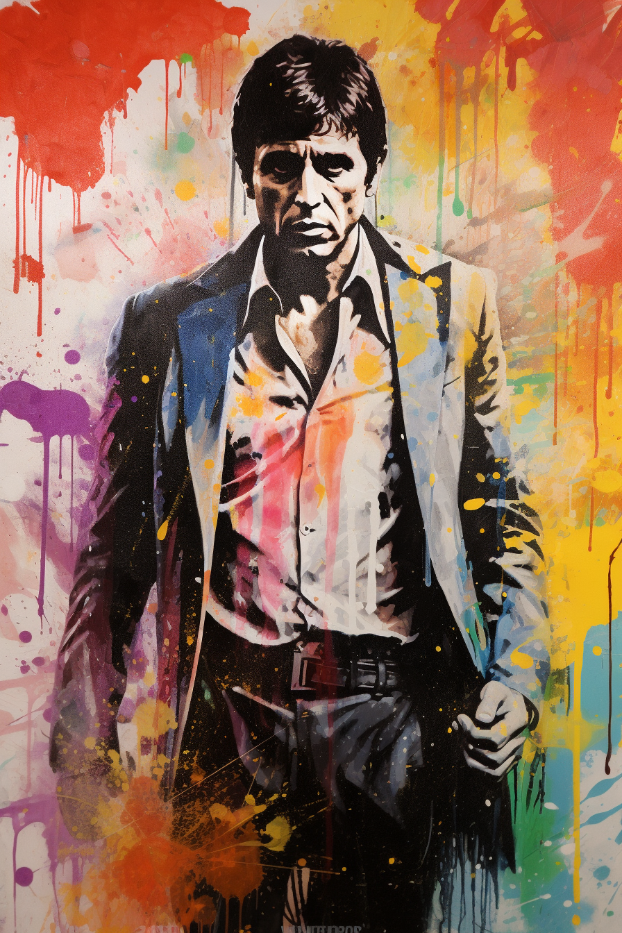 Tableau Tony Montana Street Art 