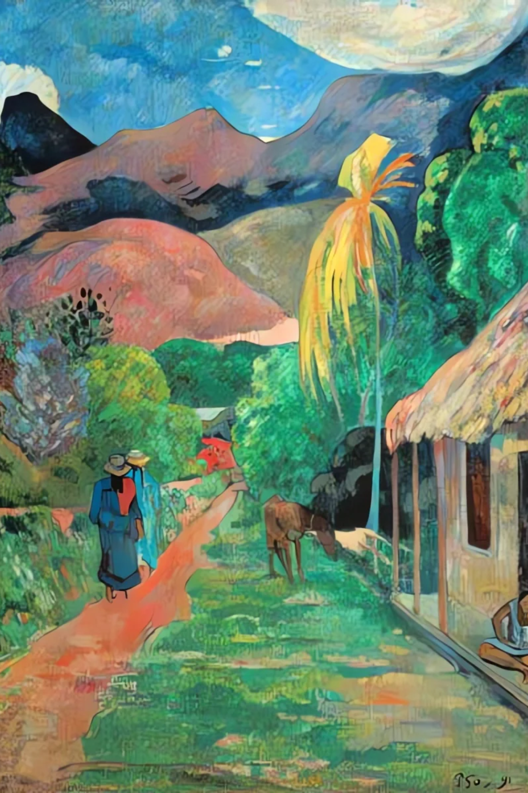 Rue de tahiti - Paul Gauguin