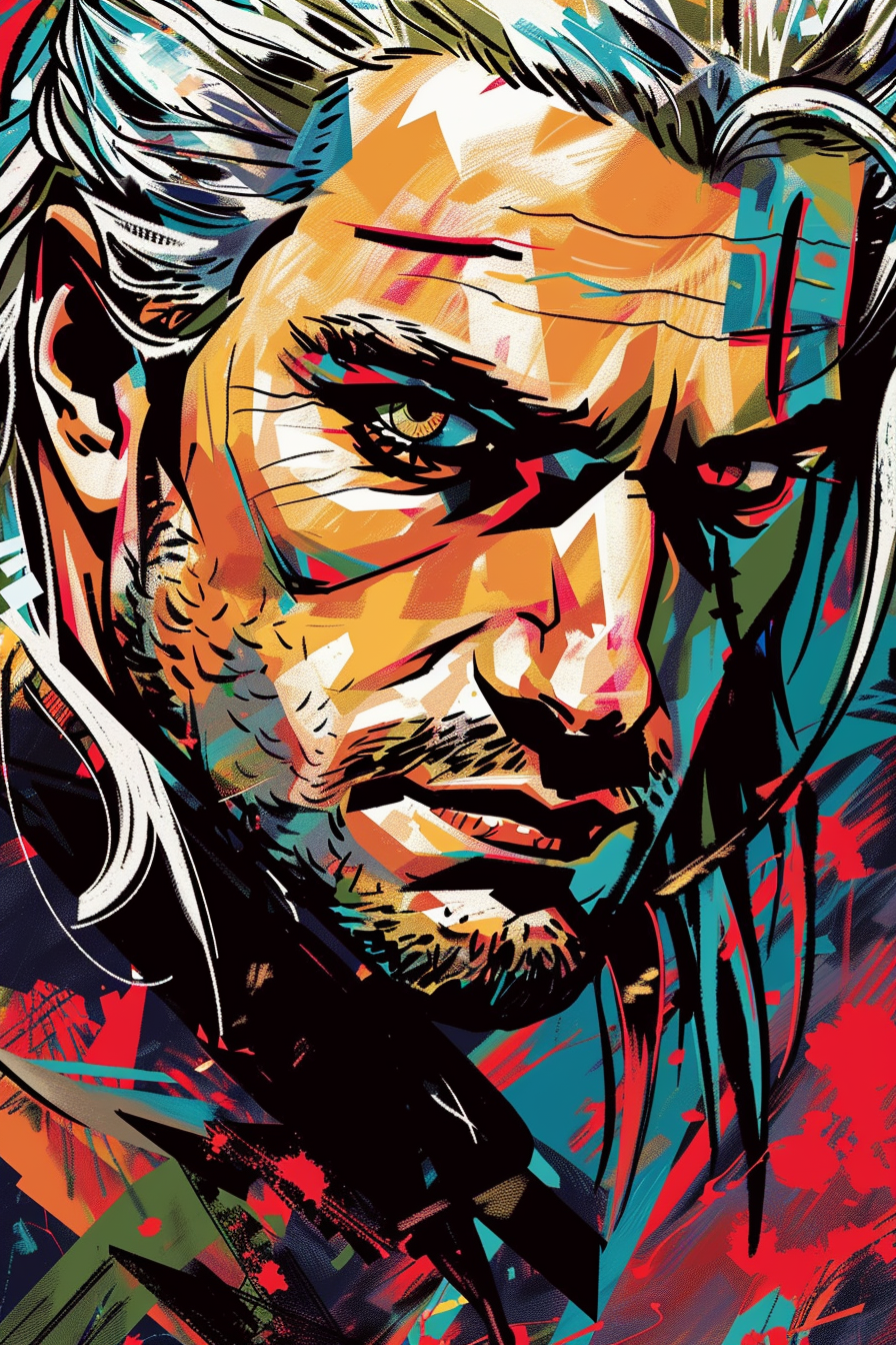 Tableau déco The Witcher Henry Cavill Pop-Art