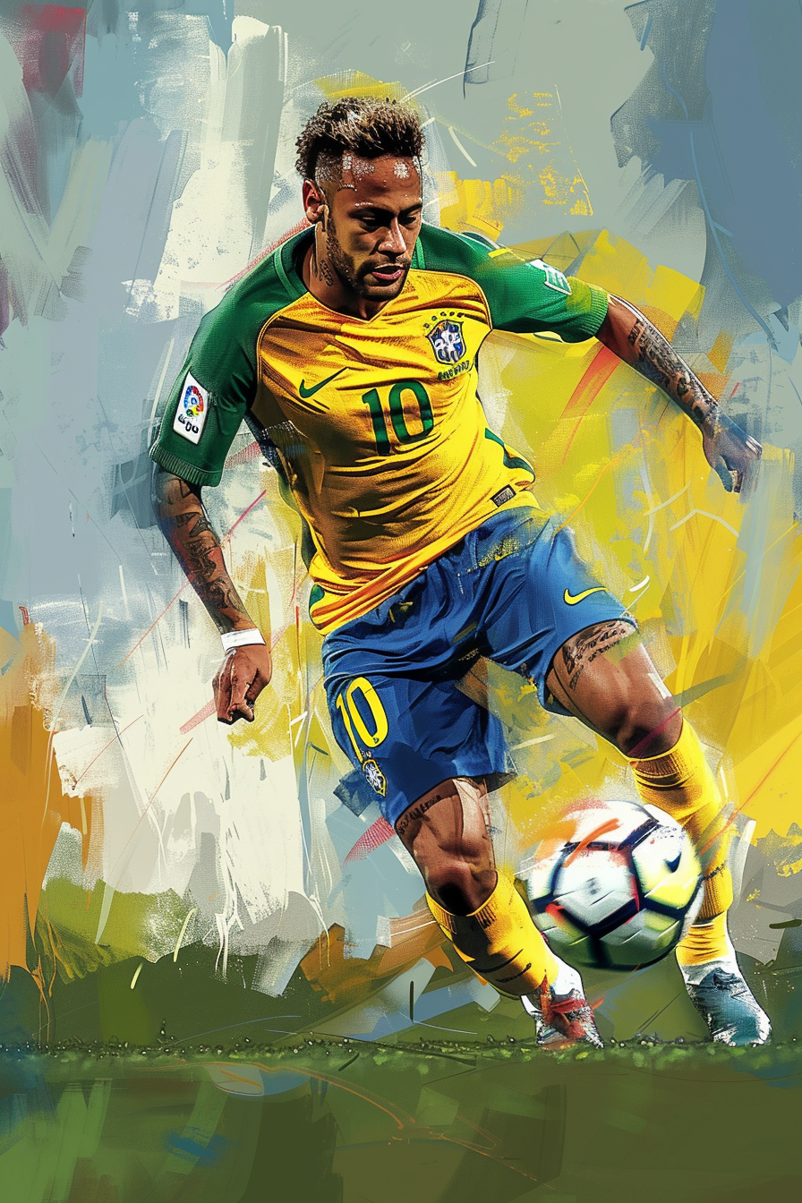 Tableau Neymar Jr N°10