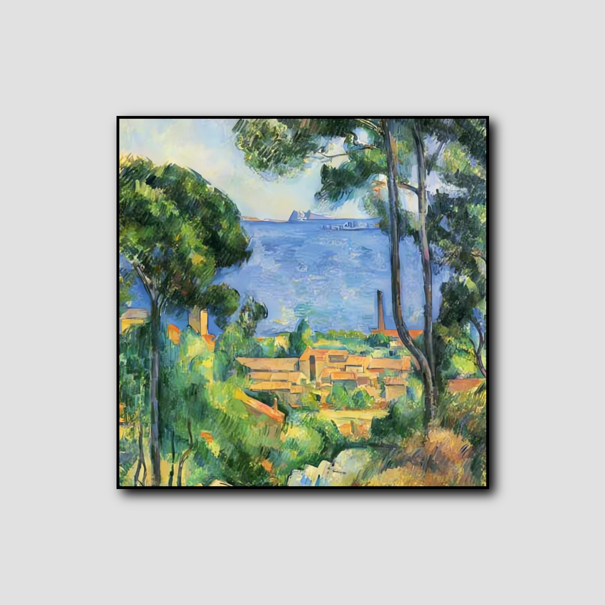 Vue sur l'Estaque et les Châteaux d'If  - Paul Cézanne