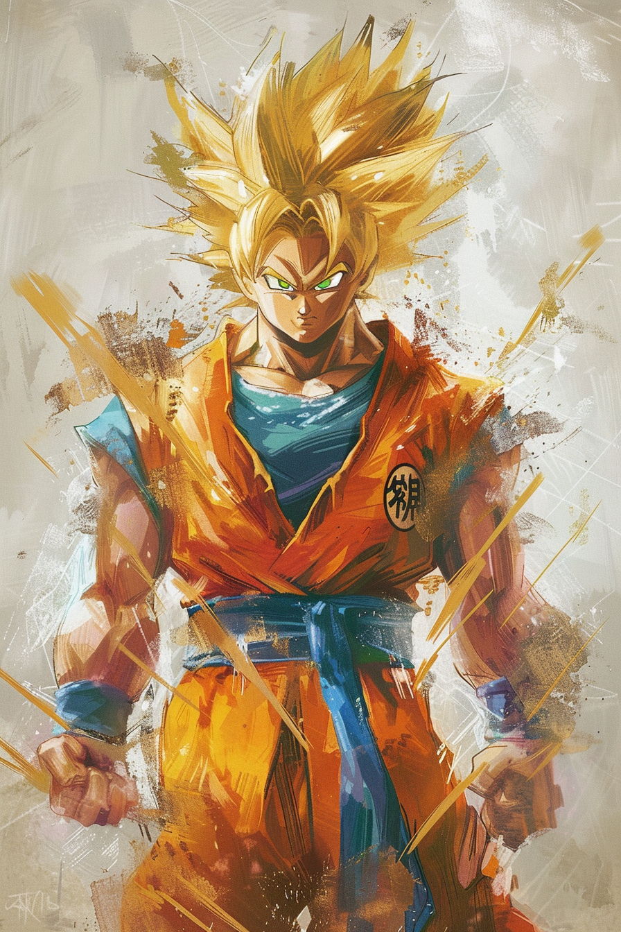 Tableau Dragon Ball Sangoku Saiyan