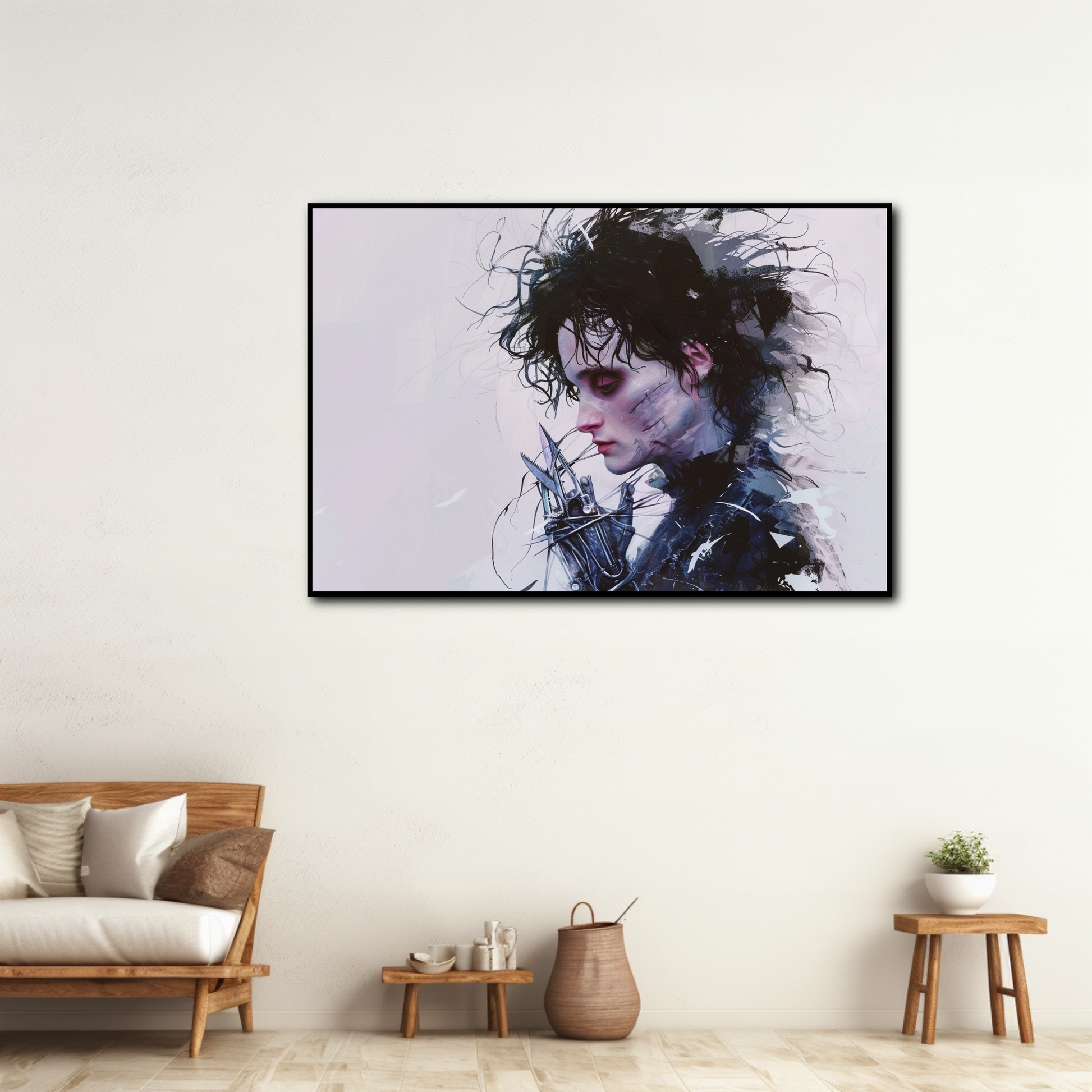 Tableau déco Edward aux mains d’argent – Tim Burton