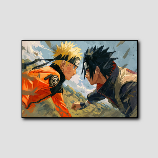 Tableau Naruto Confrontation des Destinées