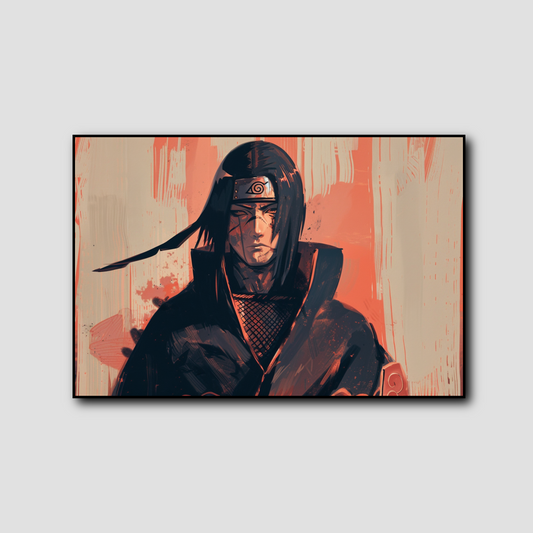 Tableau Naruto Itachi Lumière et Ombre