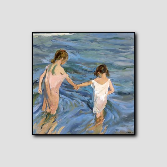 Enfants dans la mer - Joaquin Sorolla