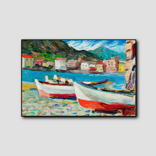 Rapallo, bateaux - Vassily Kandinsky