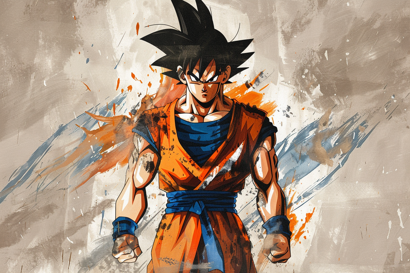 Tableau Dragon Ball Goku Painting