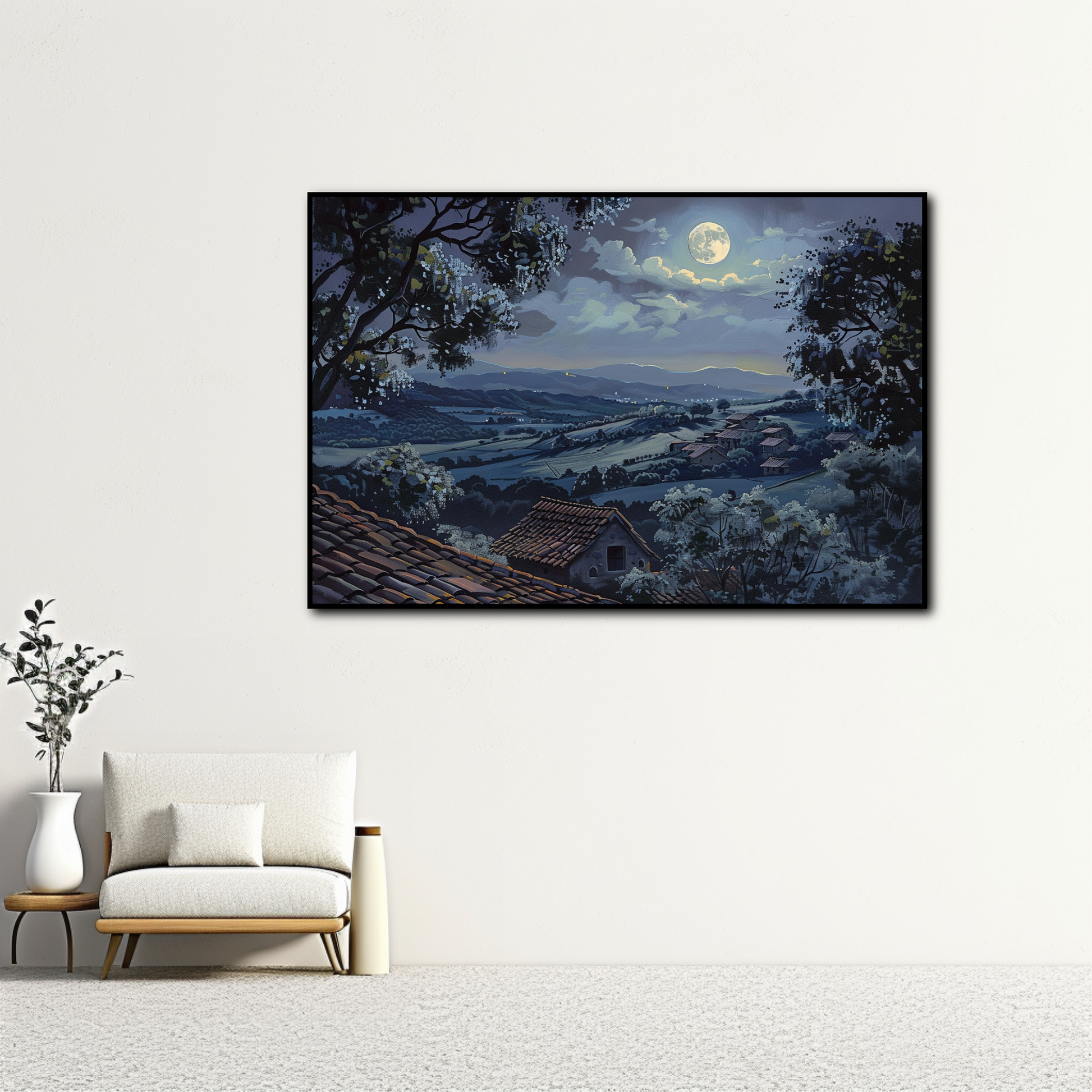 Tableau Paysage de Lune