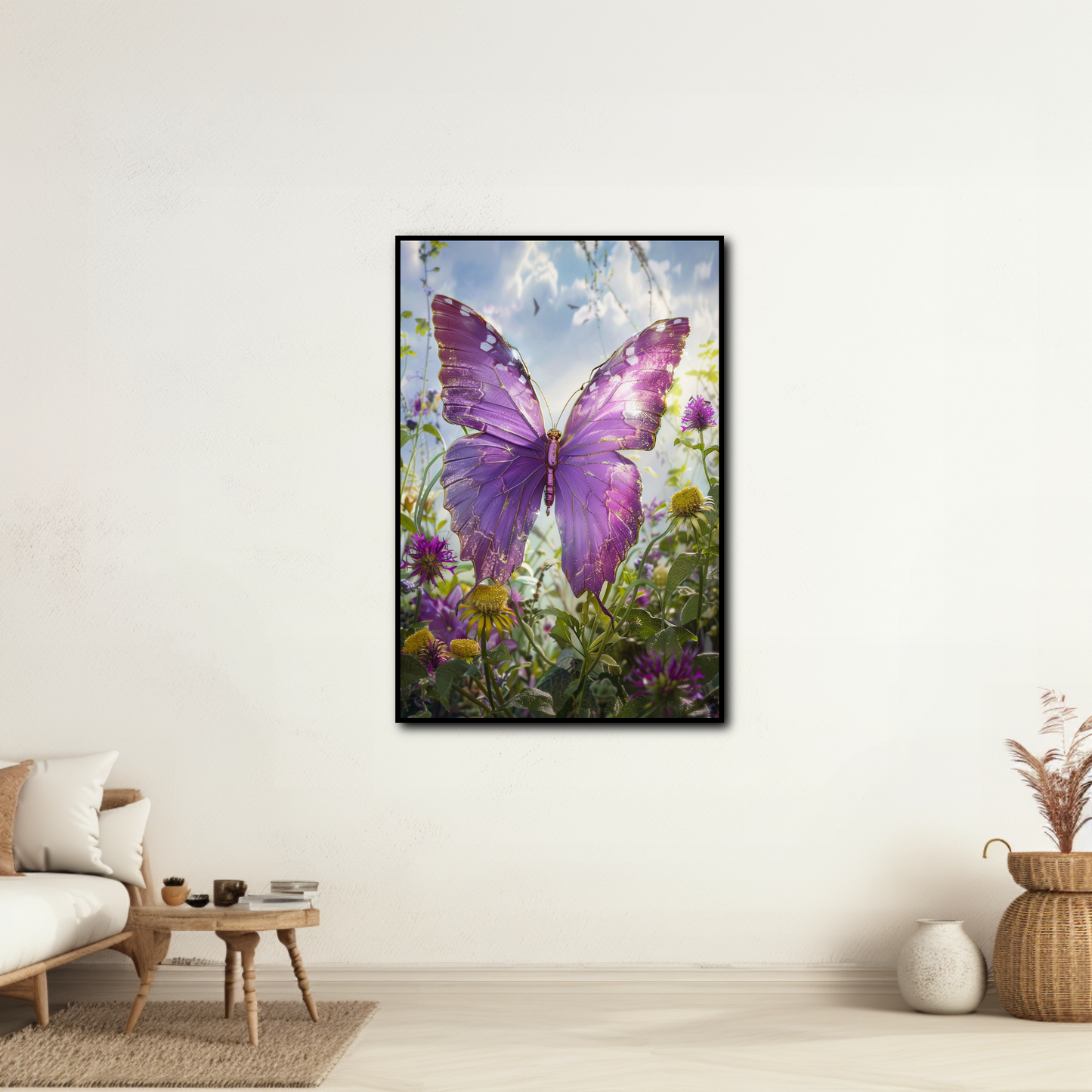 Tableau Papillon Pourpre