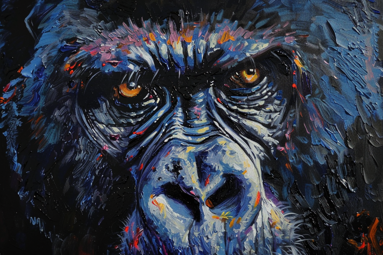 Peinture Moderne Gorille