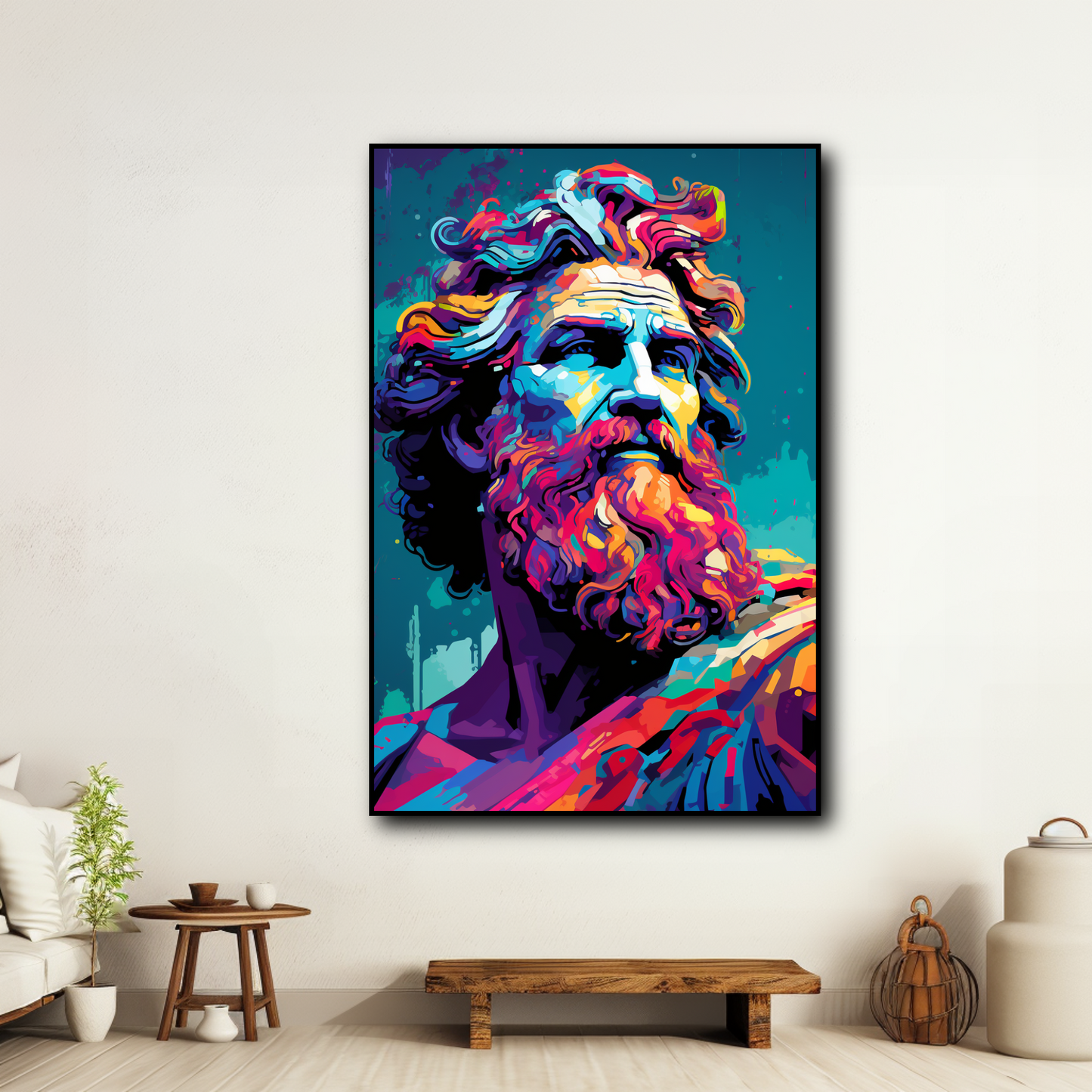 Tableau Pop Art Zeus