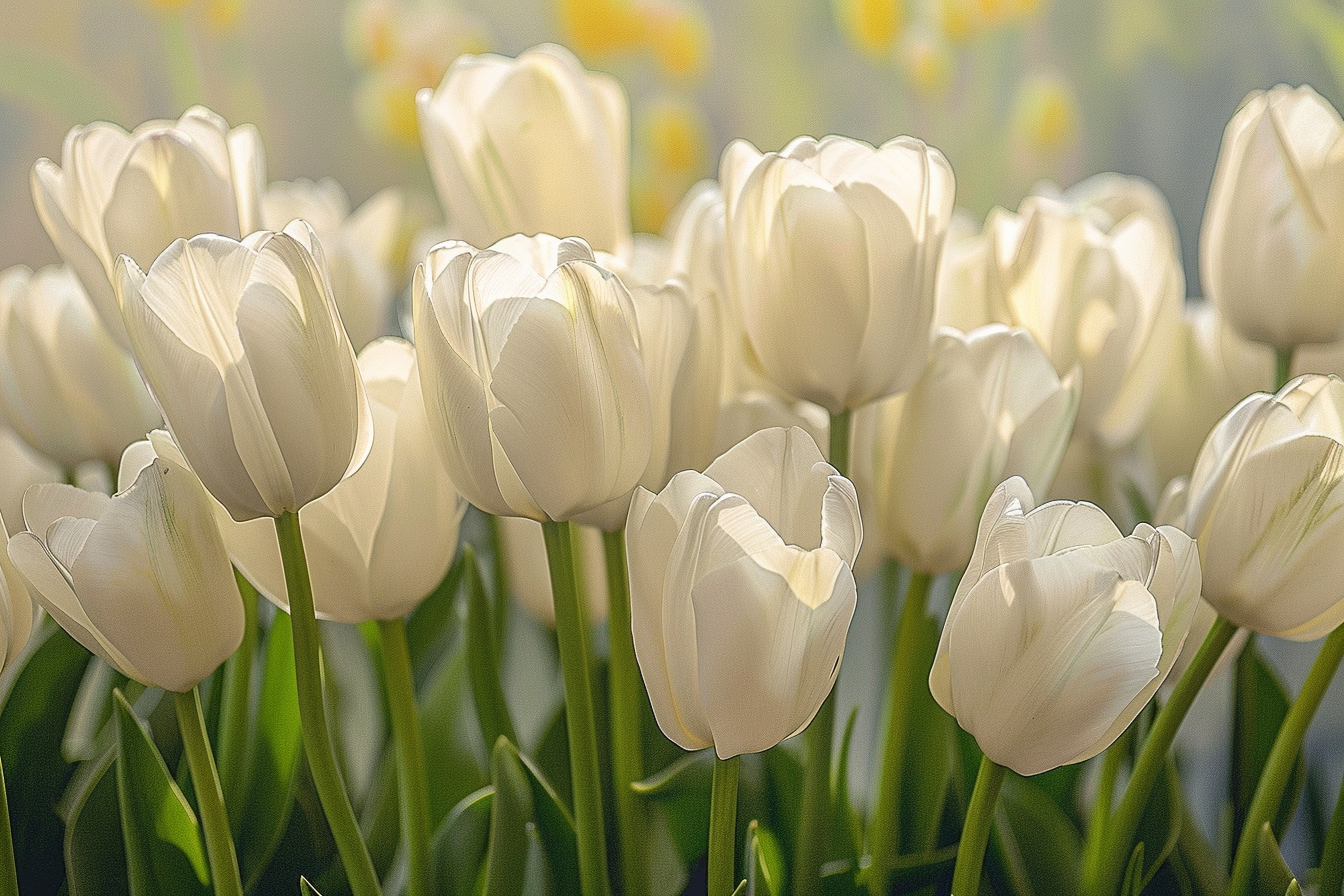 Tableau Tulipes Blanches