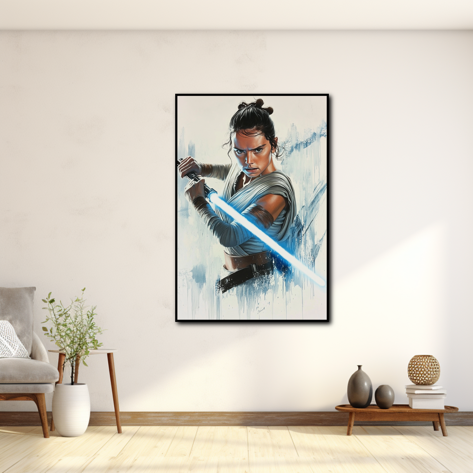 Tableau déco Star Wars le dernier Jedi – Rey