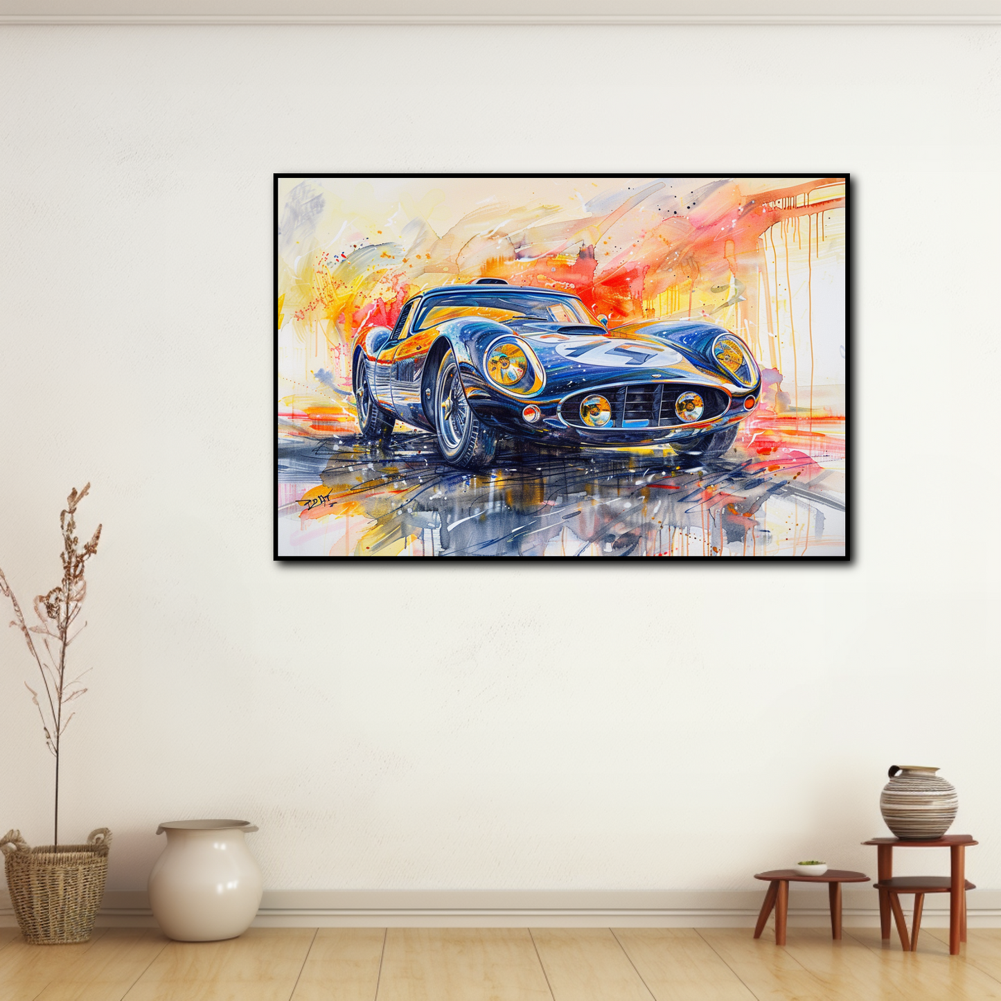 Tableau Voiture de Sport Retro