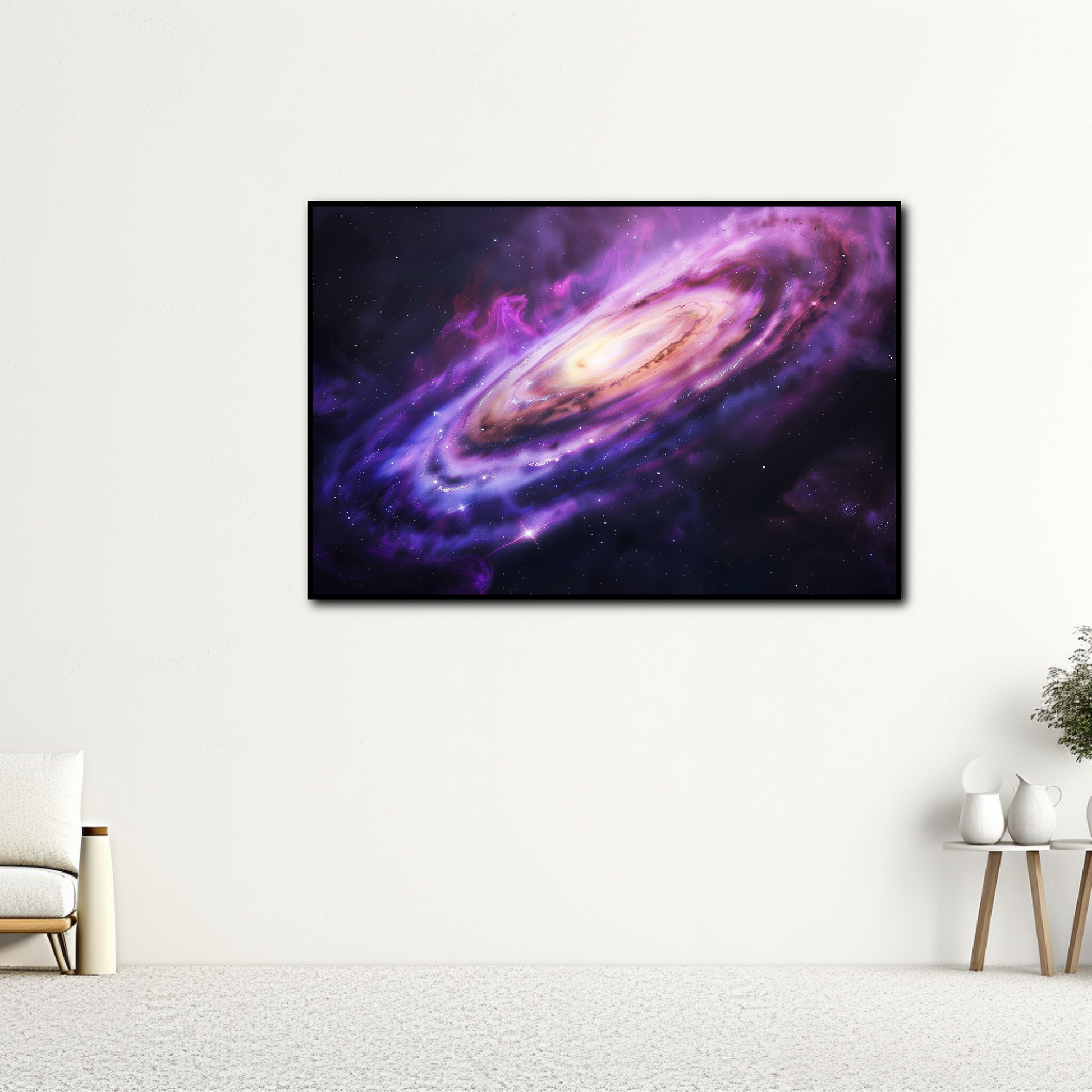 Tableau Galaxie Violette