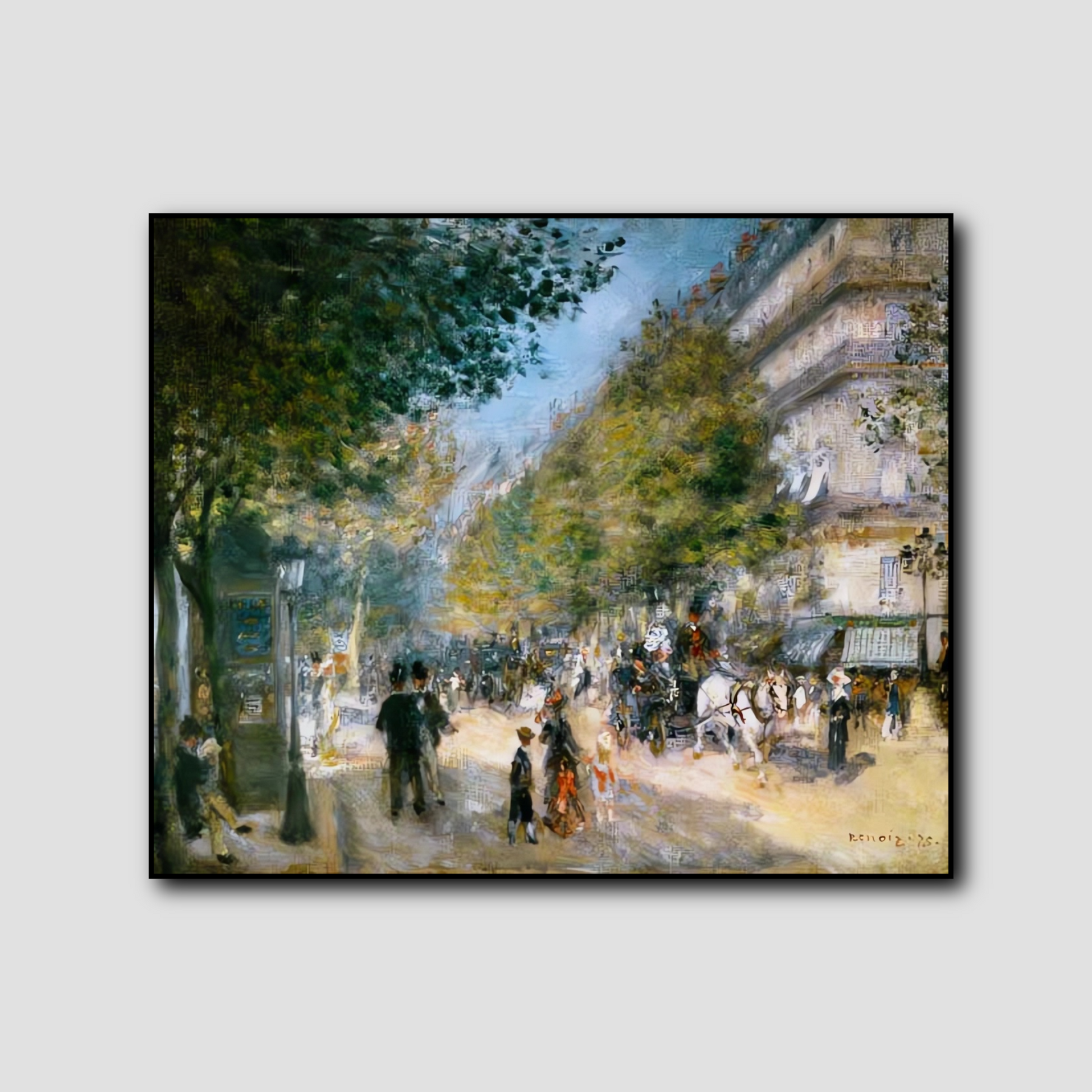 Les grands boulevards - Pierre-Auguste Renoir