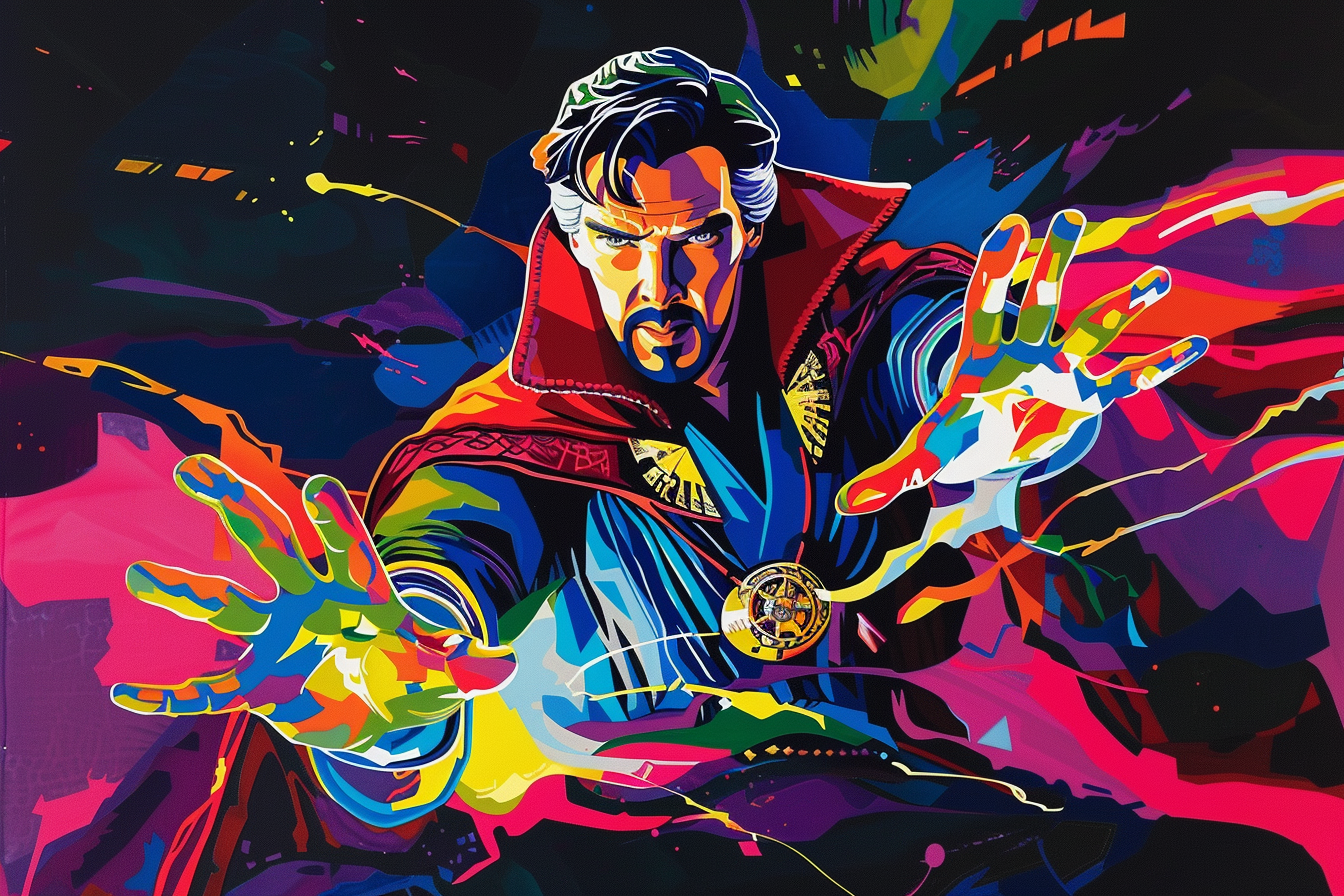 Tableau Doctor Strange Marvel Pop Art