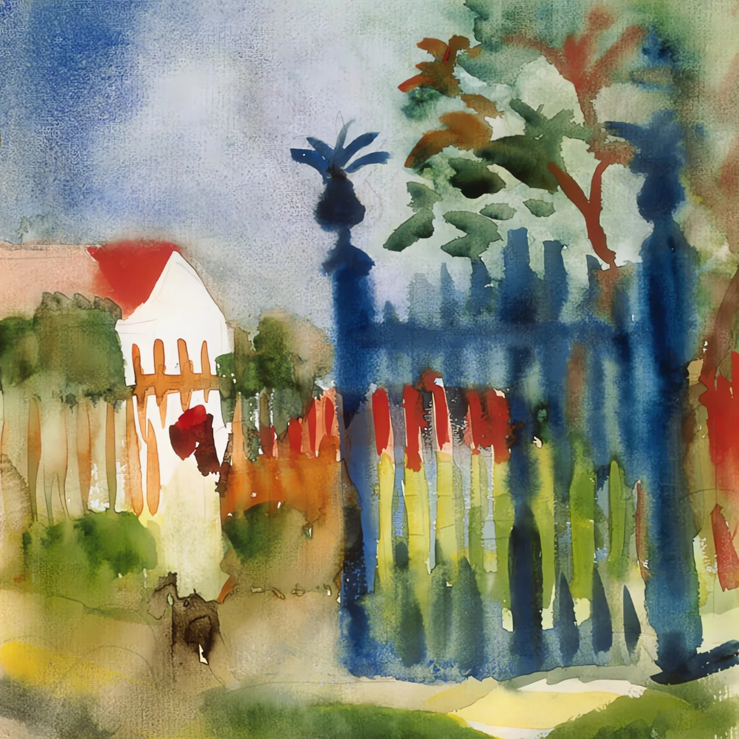 Barrière de jardin - August Macke