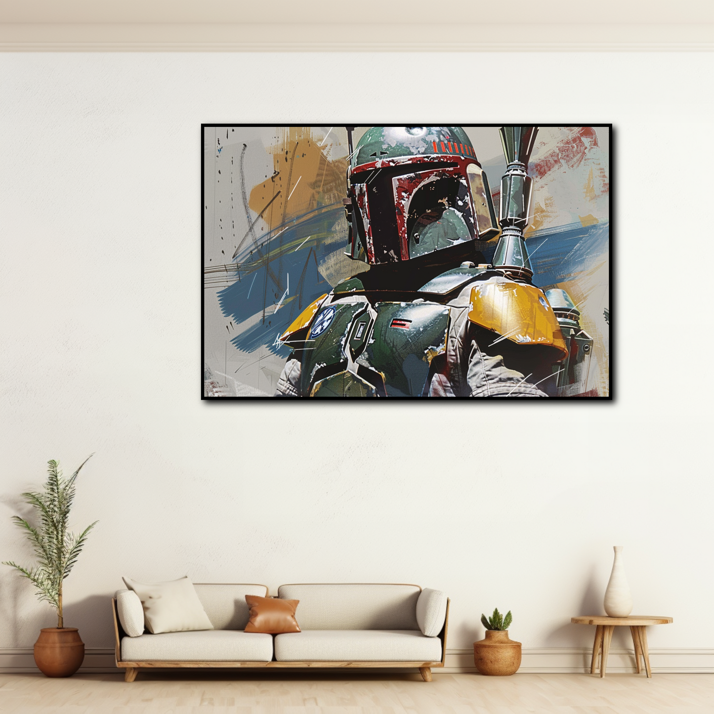 Tableau déco Boba Fett de Star Wars