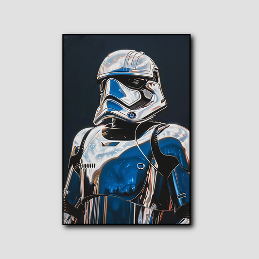 Tableau Capitaine Phasma Star Wars Stormtrooper pop art