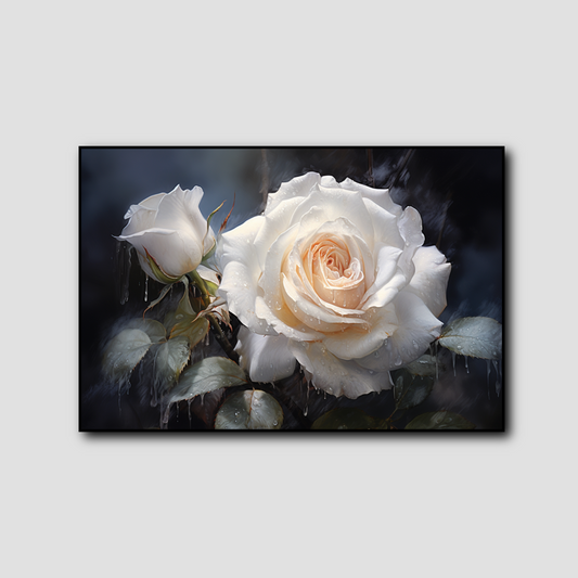 Tableau Rose Blanche