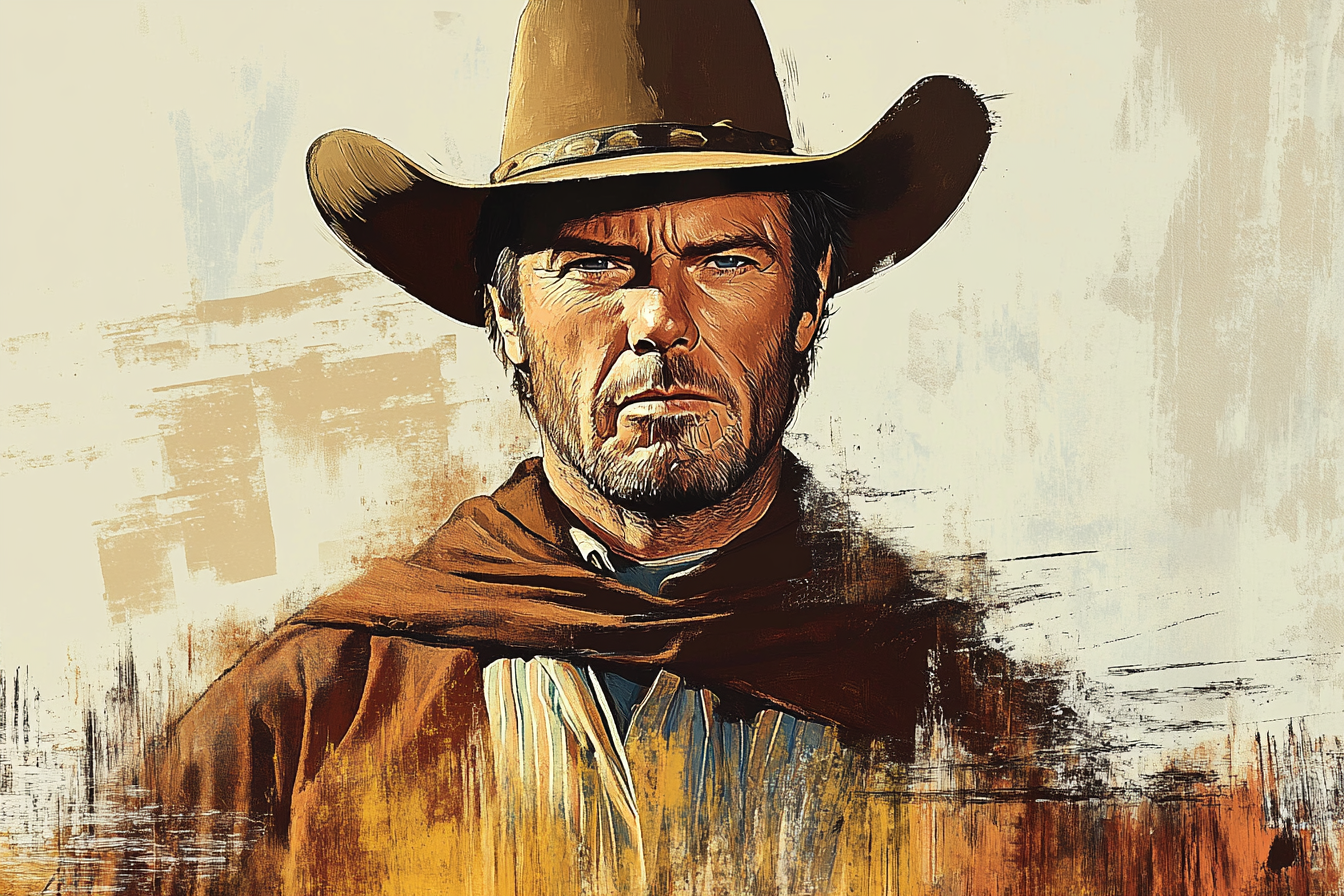 Tableau Clint Eastwood Western