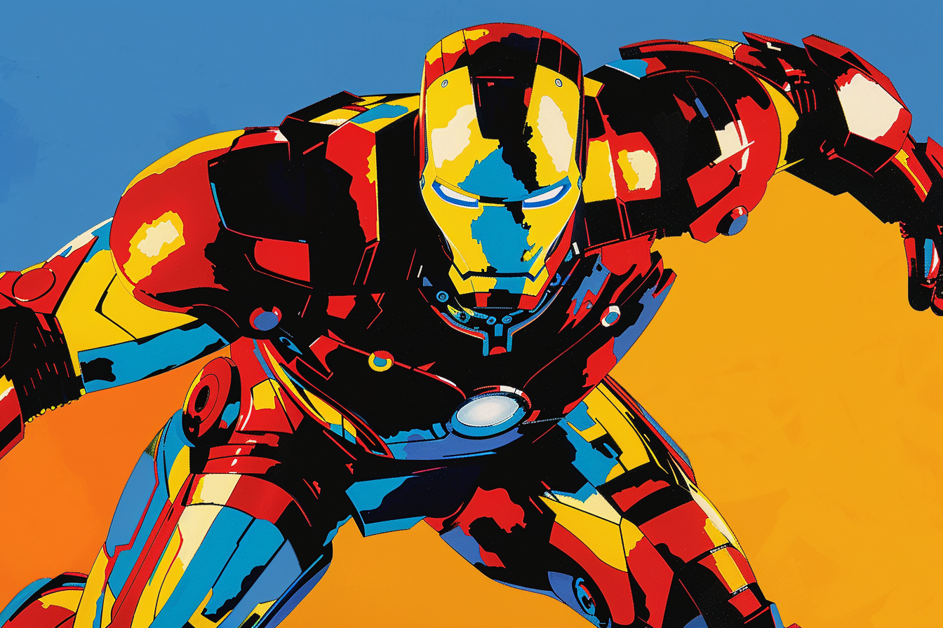 Tableau déco Iron Man Marvel Pop Art