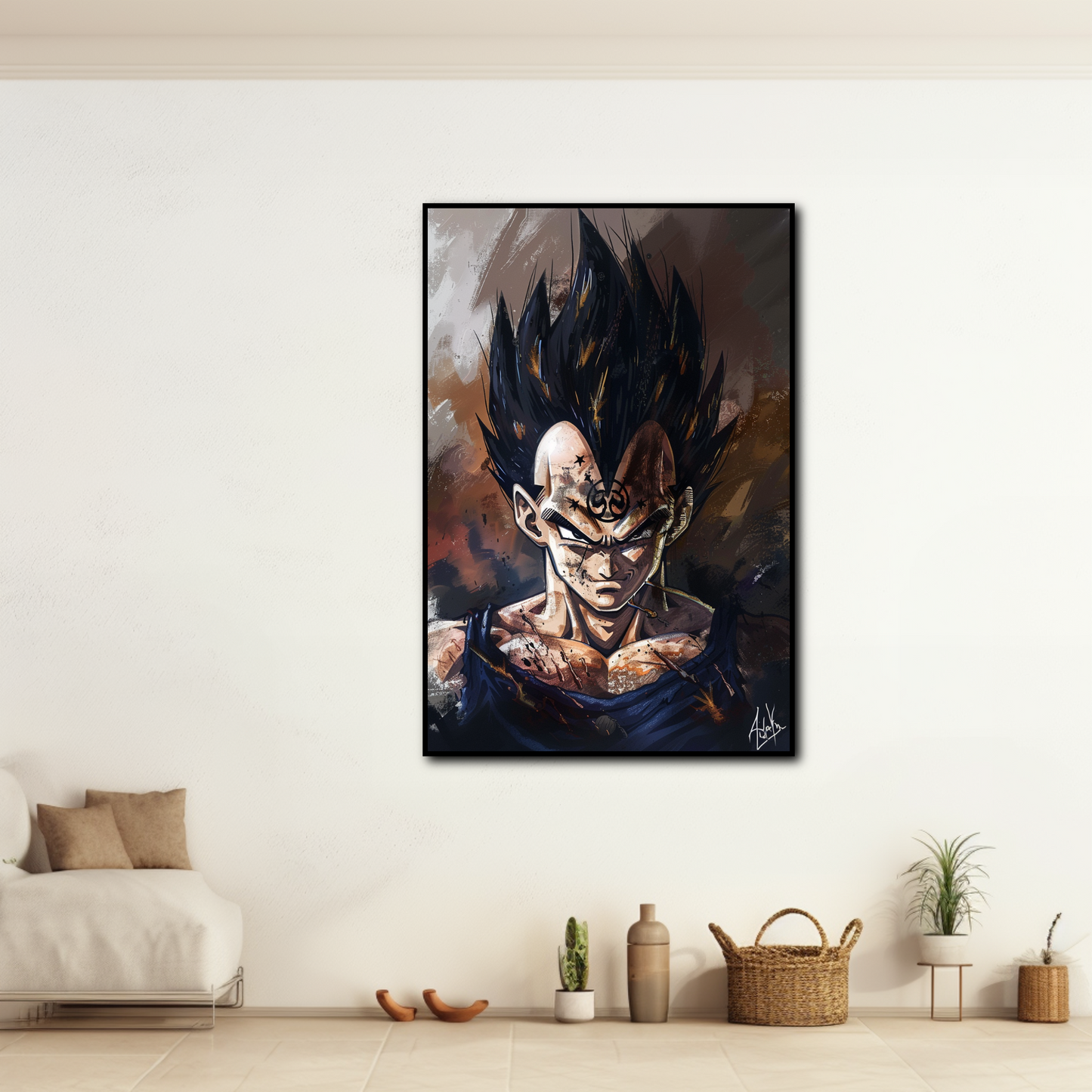 Tableau Dragon Ball Majin Vegeta