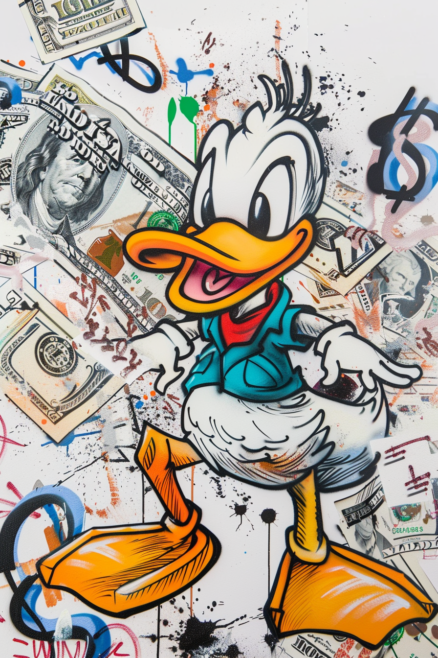 Tableau Street Art Picsou Dollars