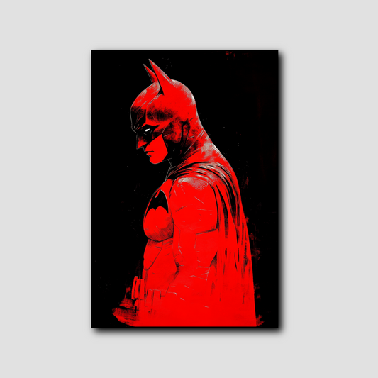 Tableau déco Batman illustration rouge