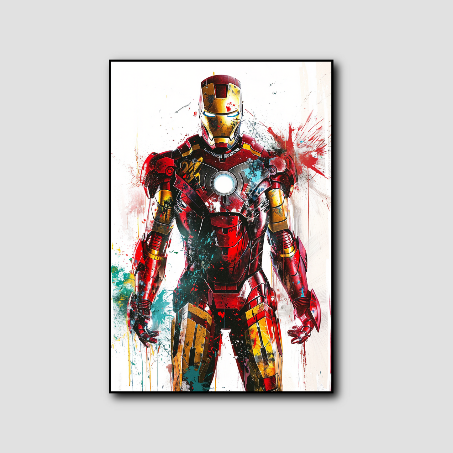 Tableau déco Iron Man peinture street art graffiti