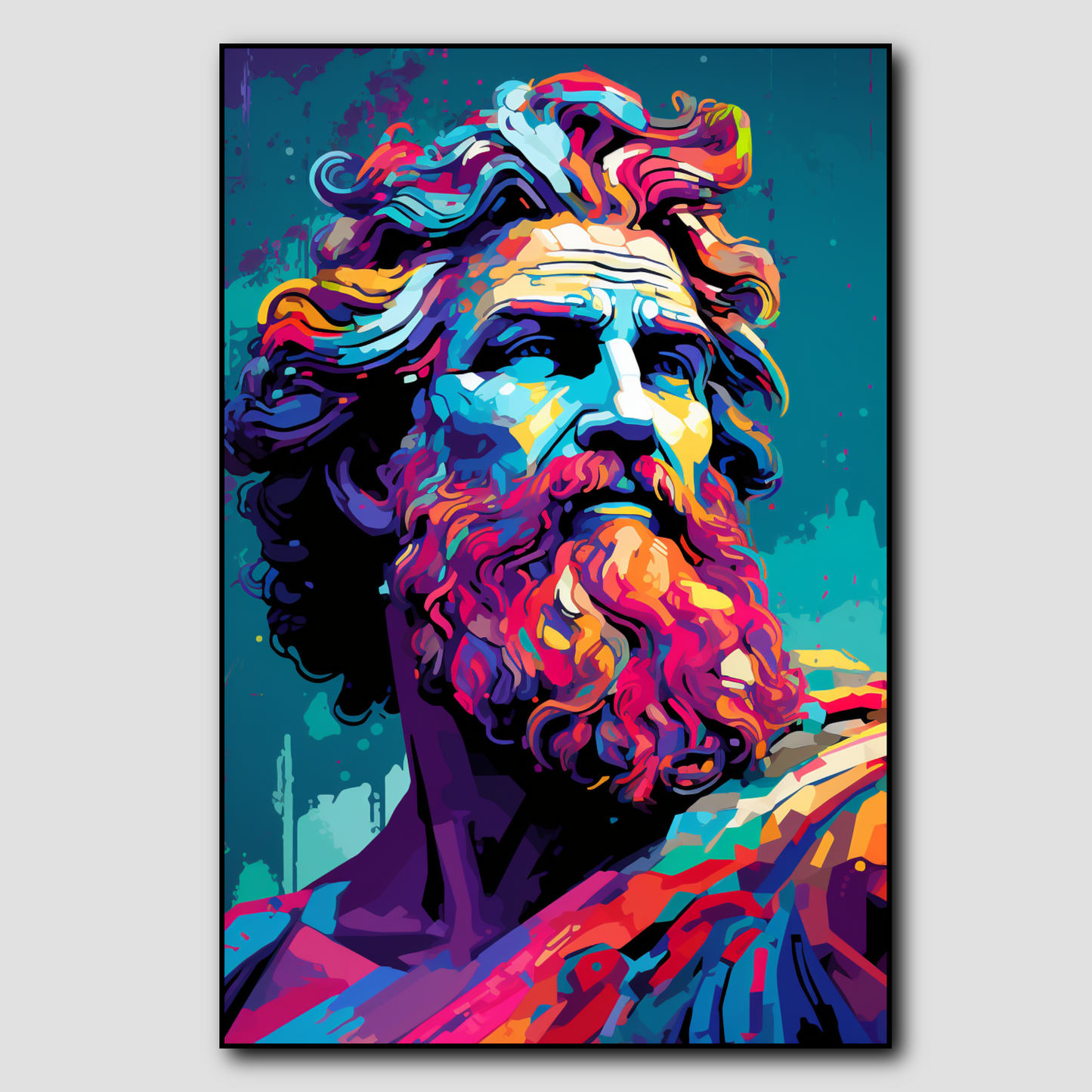 Tableau Pop Art Zeus