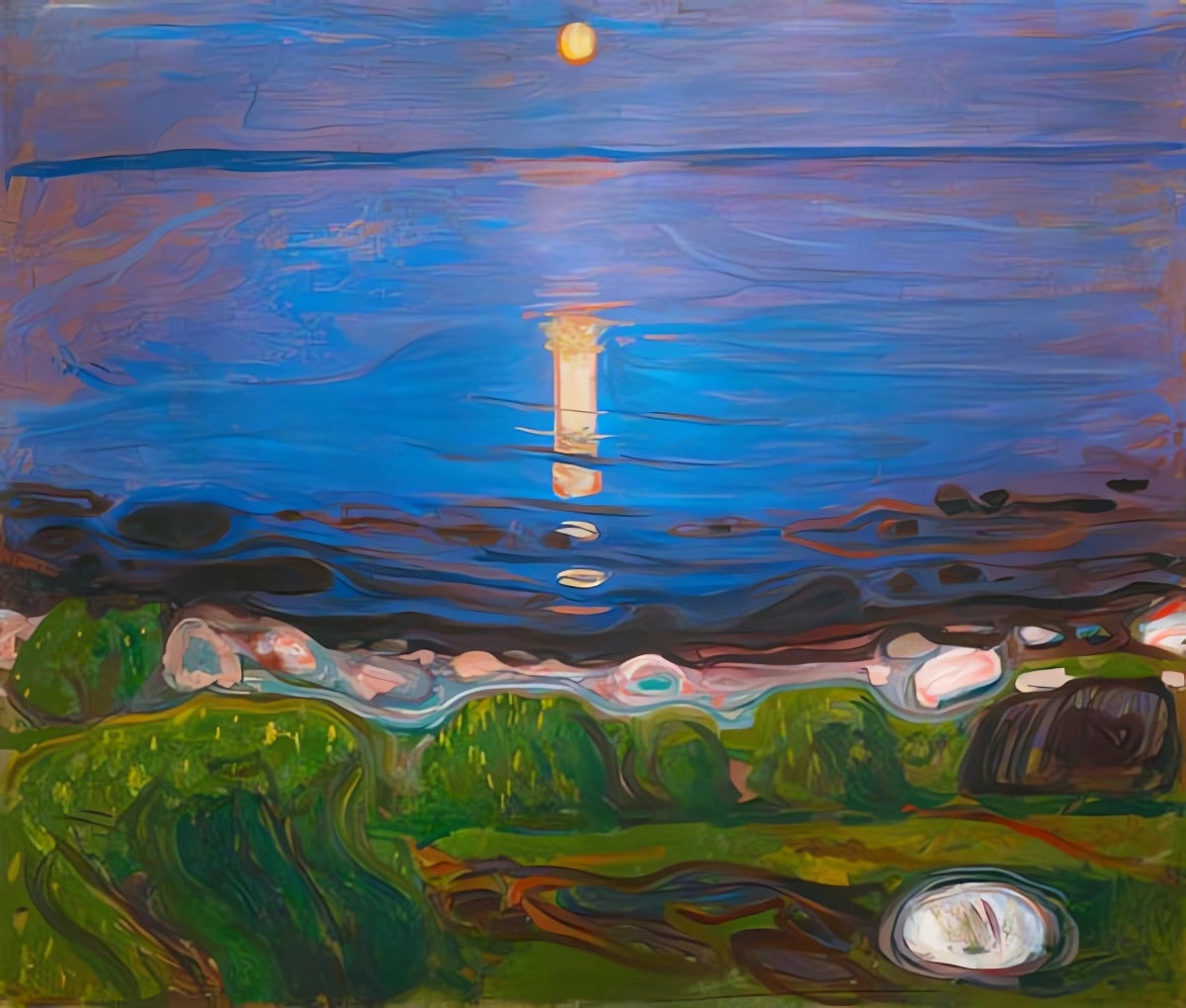 Nuit d'été au bord de la mer - Edvard Munch