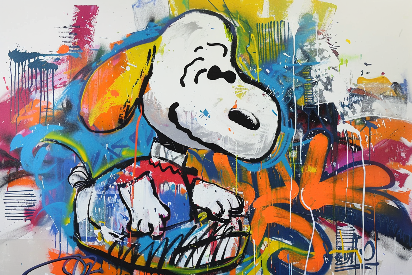 Tableau Street Art Snoopy Art