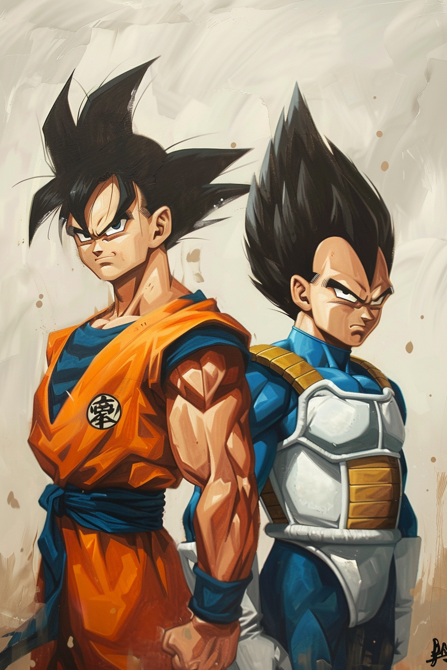 Tableau Dragon Ball Sangoku Vegeta