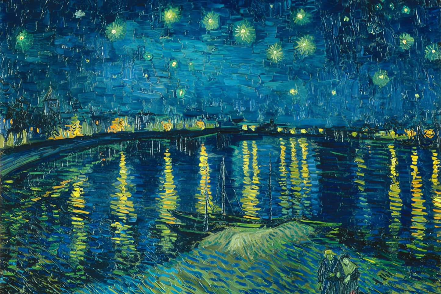 Nuit étoilée sur le Rhône - Vincent Van Gogh