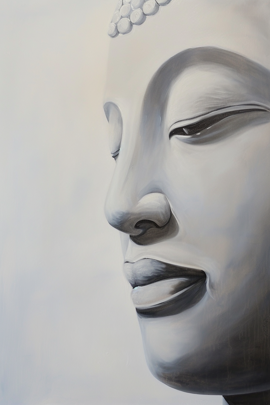 Peinture Visage de Bouddha