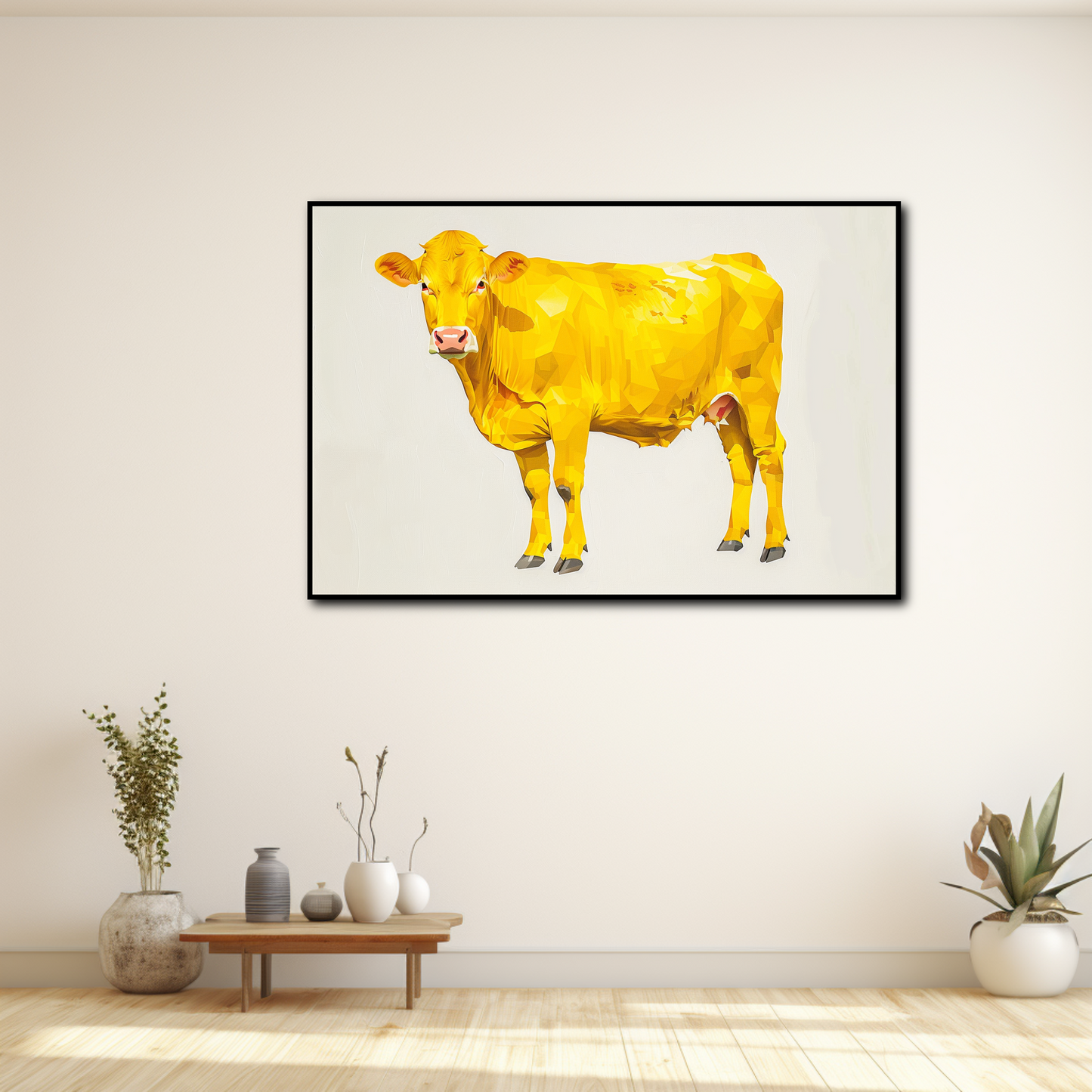 Tableau Vache Jaune