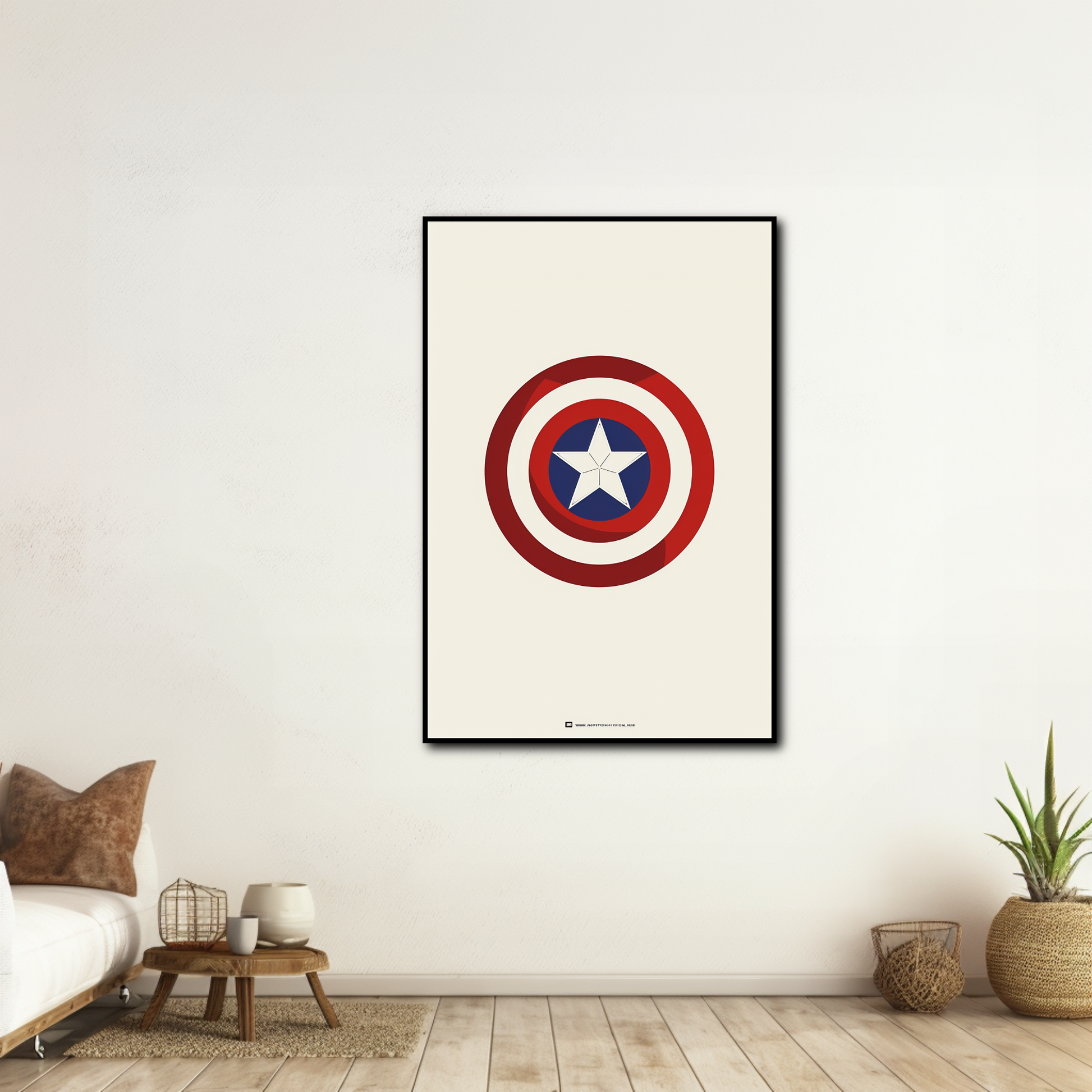 Tableau bouclier Captain America Marvel