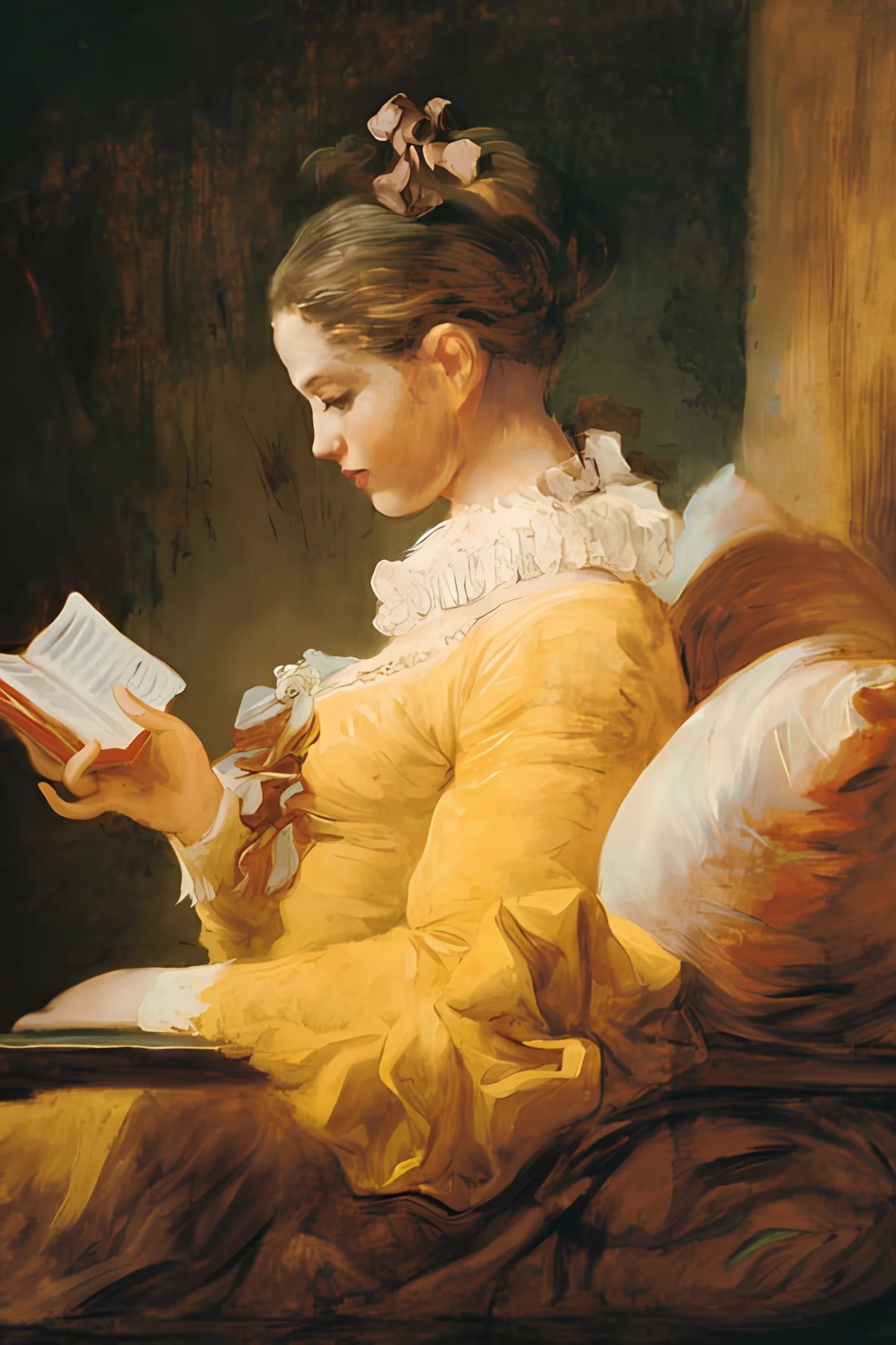 Jeune fille lisant - Jean Honoré Fragonard