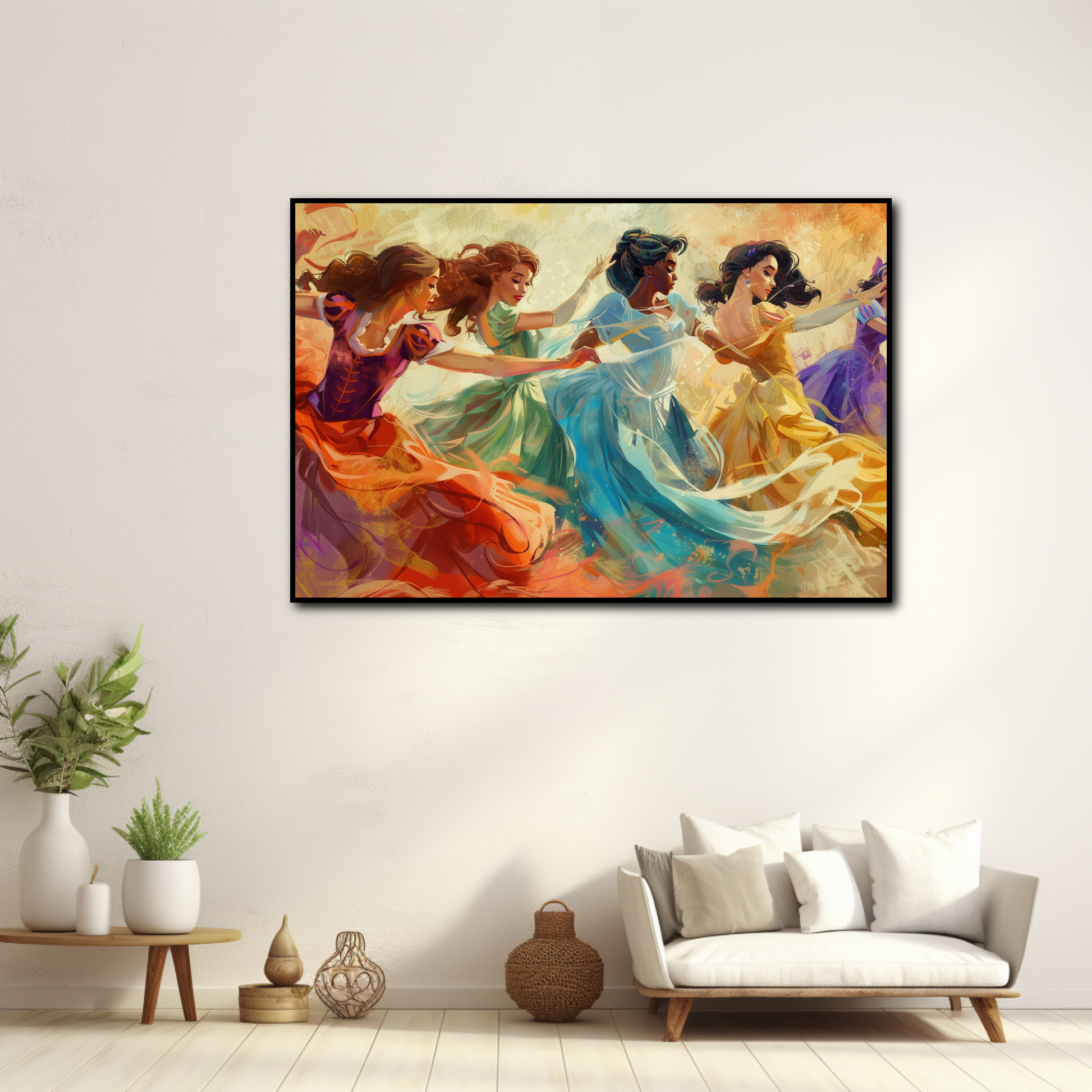 Tableau Disney Princesses Valse Endiablée