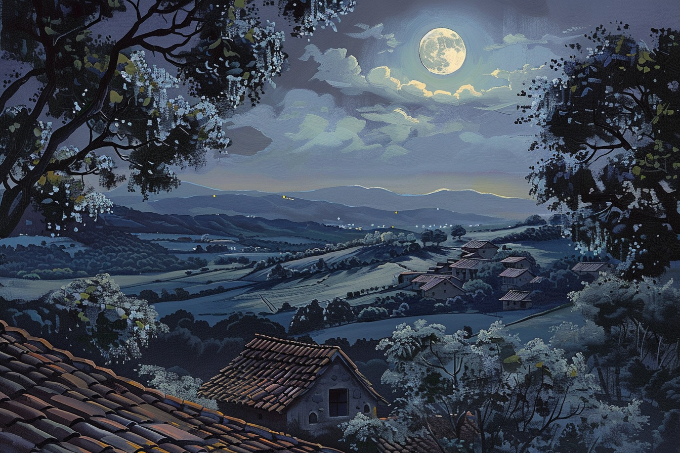 Tableau Paysage de Lune