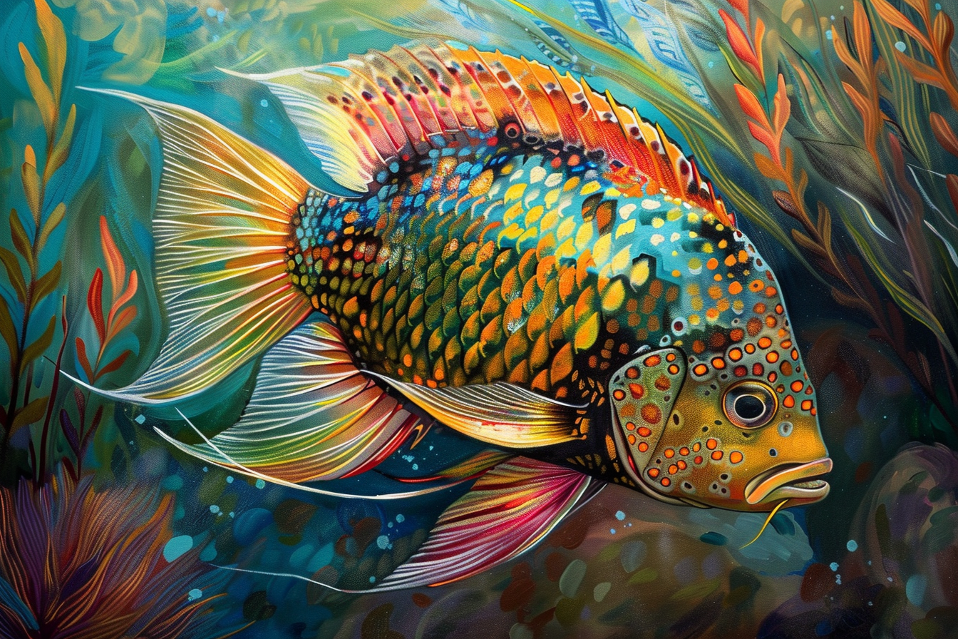 Peinture Poisson Exotique