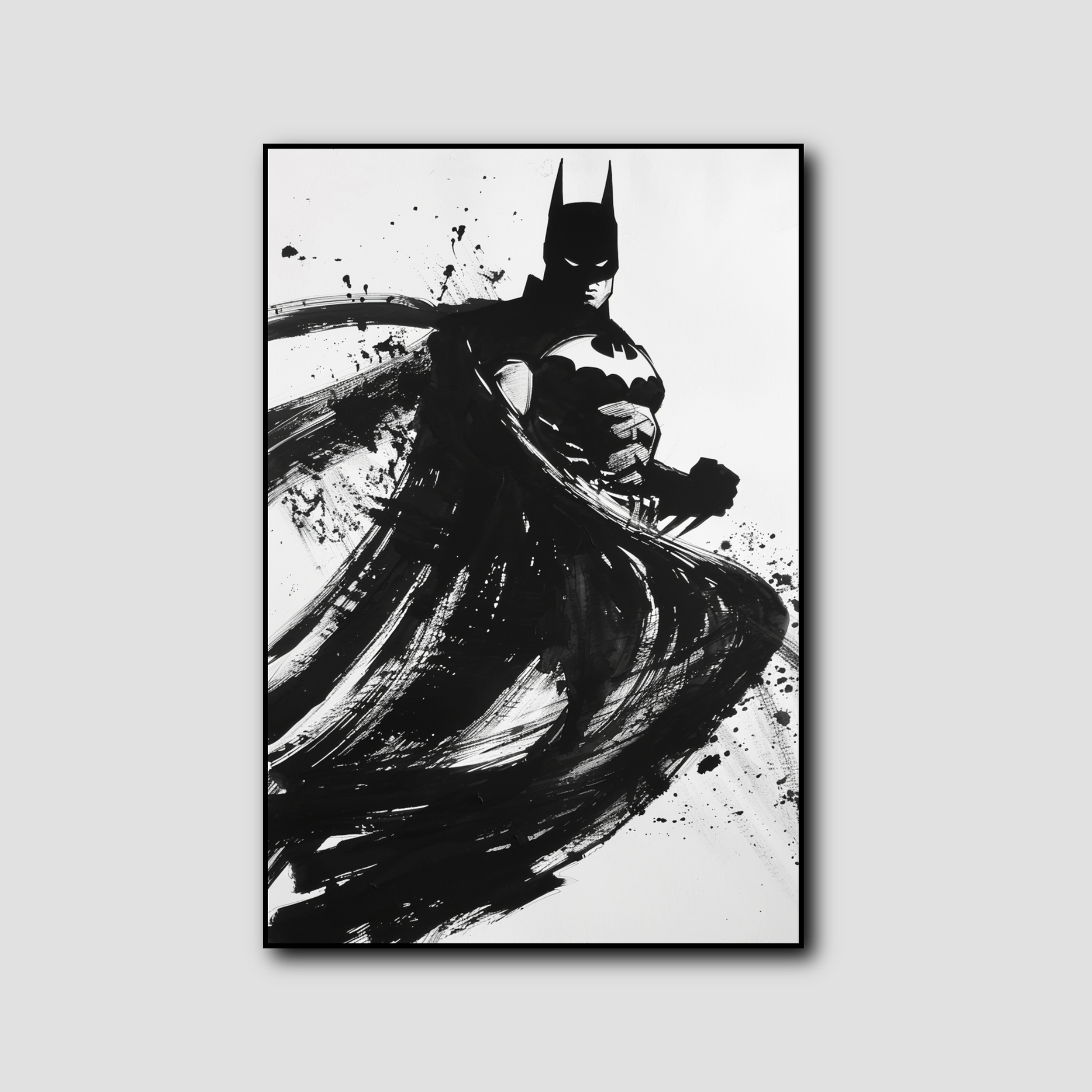 Tableau déco Batman encre noire