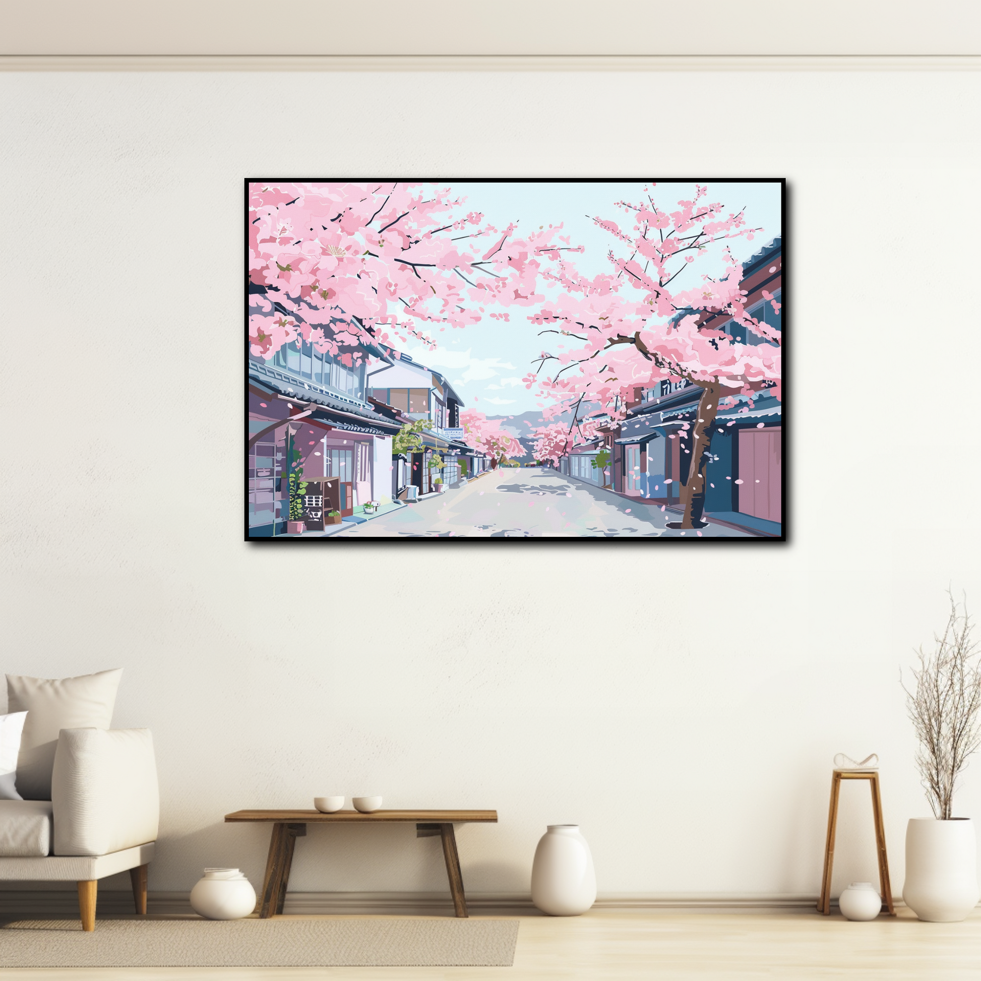 Tableau Japonais Rue Traditionnelle