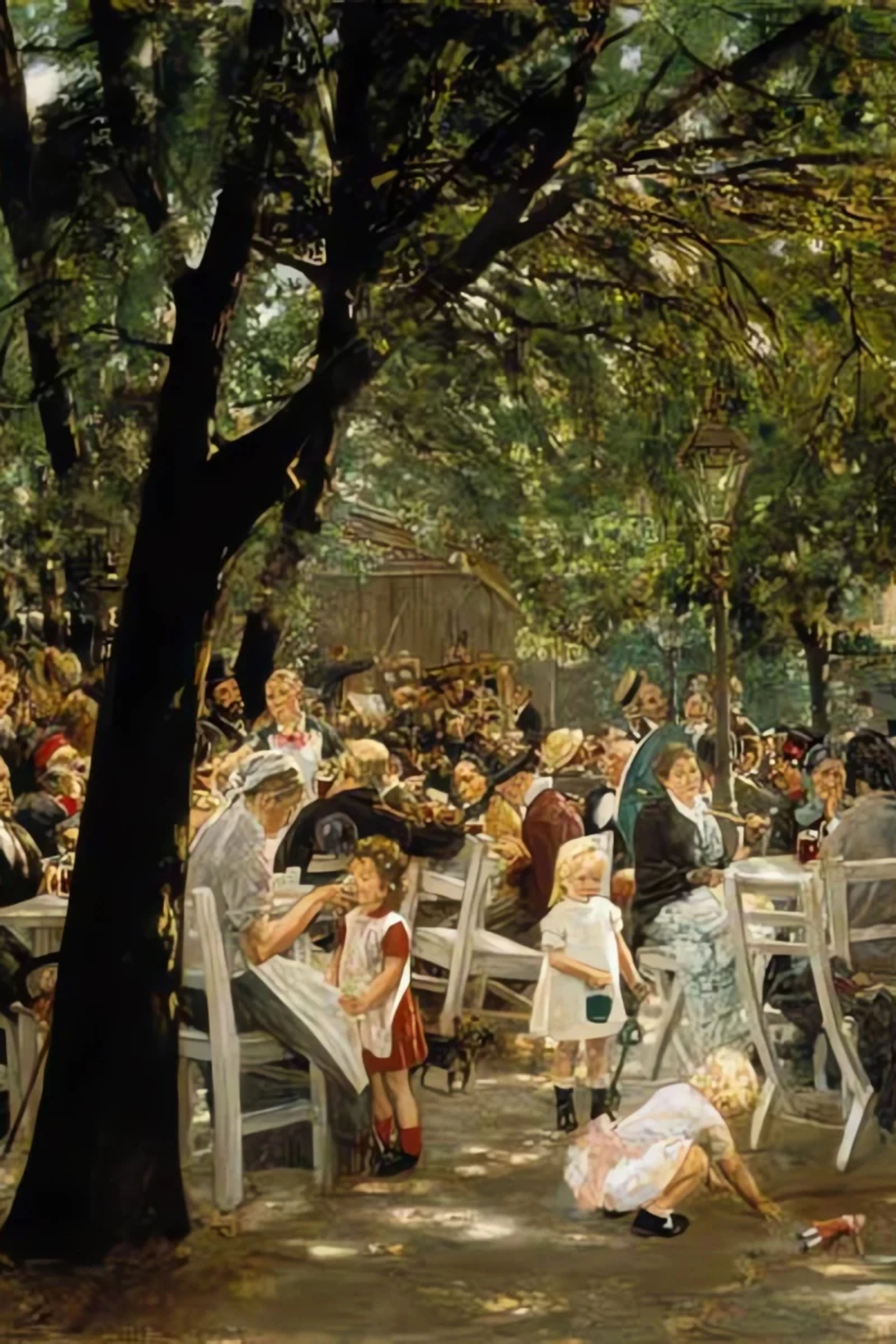 Jardin de bière munichois 1883/84 - Max Liebermann