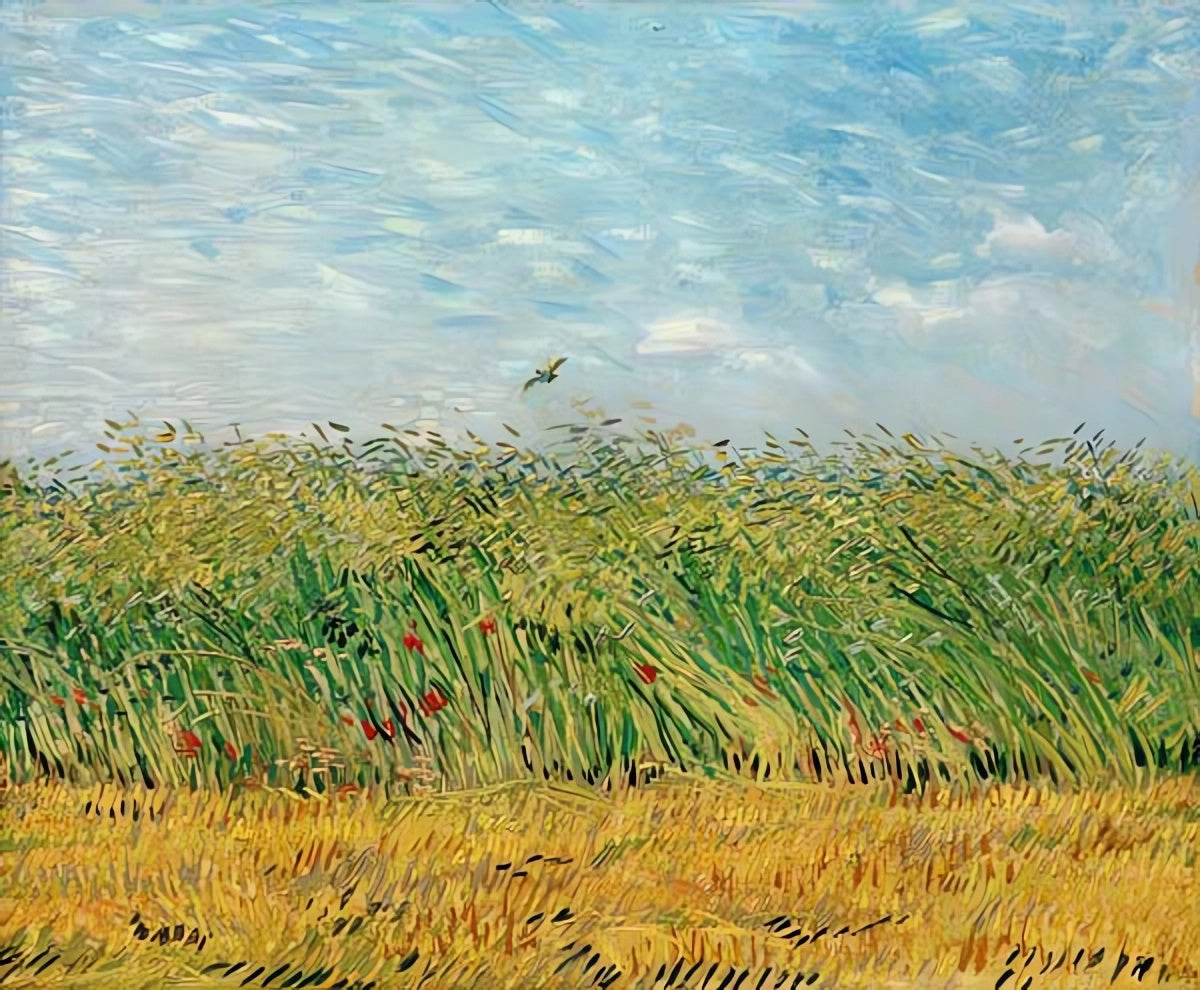 Champ de blé avec des alouettes - Vincent Van Gogh