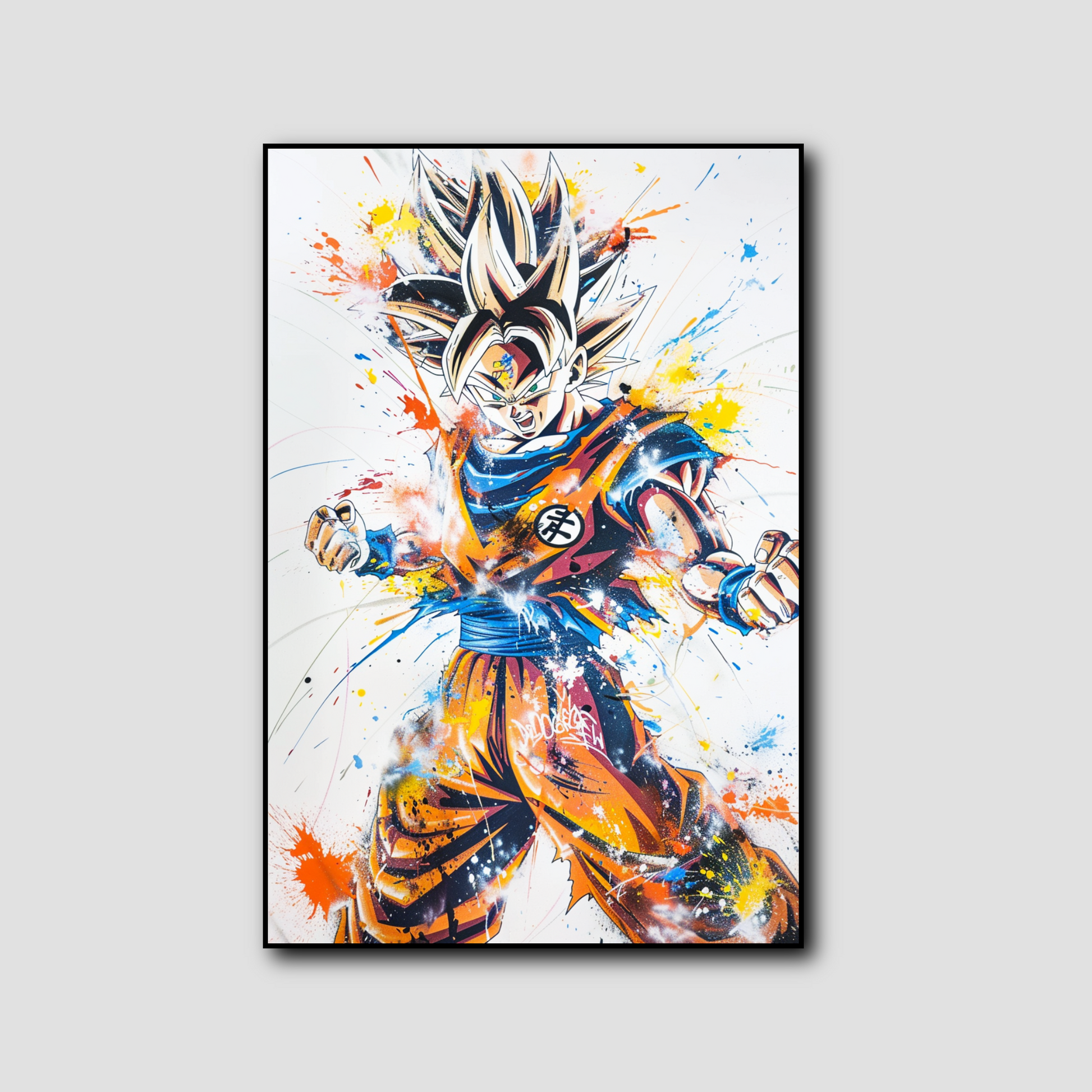 Tableau déco Son Goku Dragon Ball Z Street-art