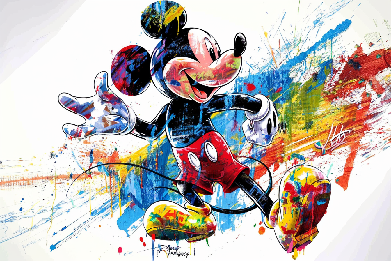 Tableau Disney Mickey Street Art